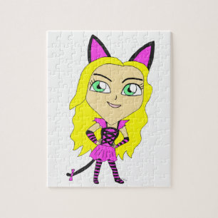 Chibi-Katze-Mädchen