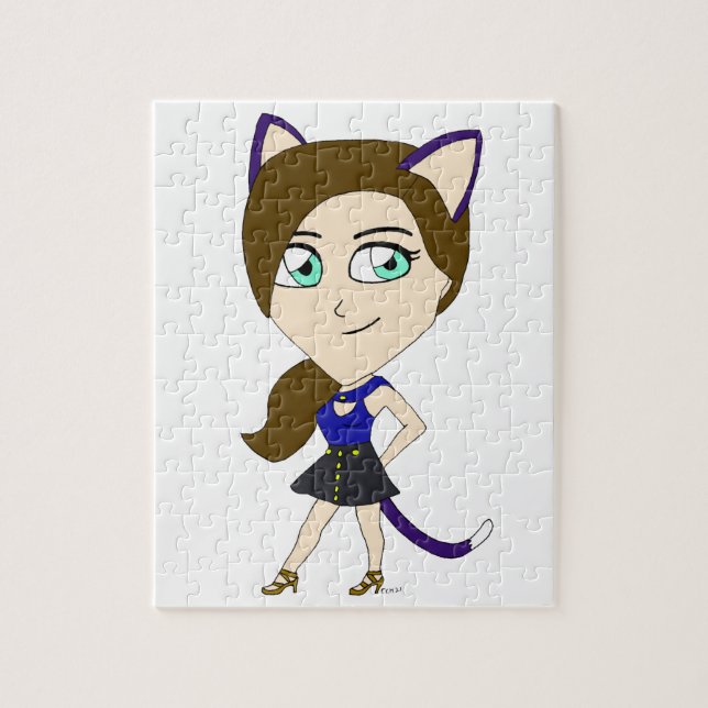 Chibi-Katze-Mädchen (Vertikal)