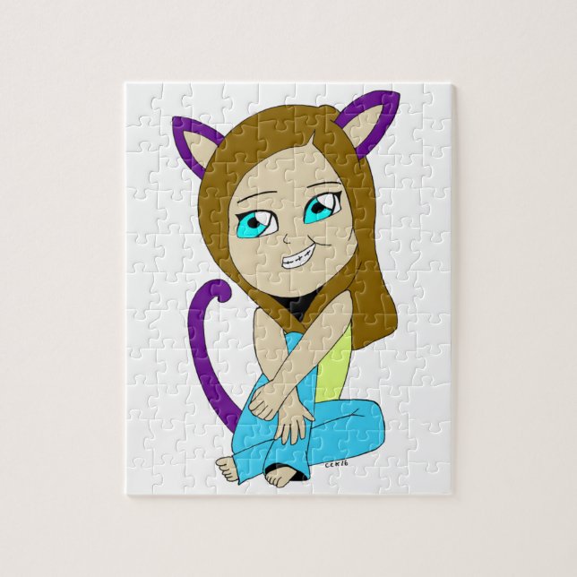 Chibi-Katzenmädchen (Vertikal)