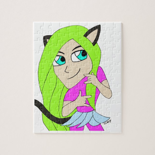 Chibi-Katzenmädchen (Vertikal)