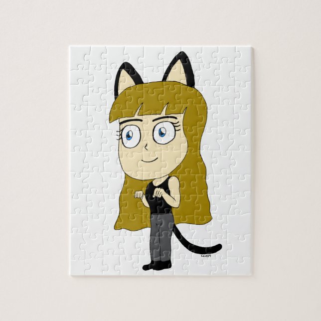 Chibi-Katzenmädchen (Vertikal)