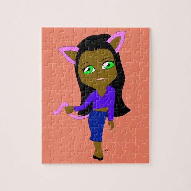 Chibi-Katzenmädchen (Vertikal)