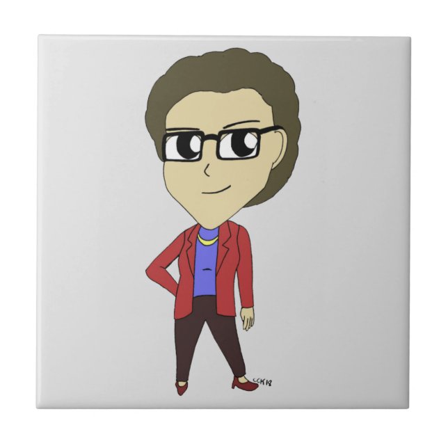 Chibi-Keramik Fliese (Vorderseite)