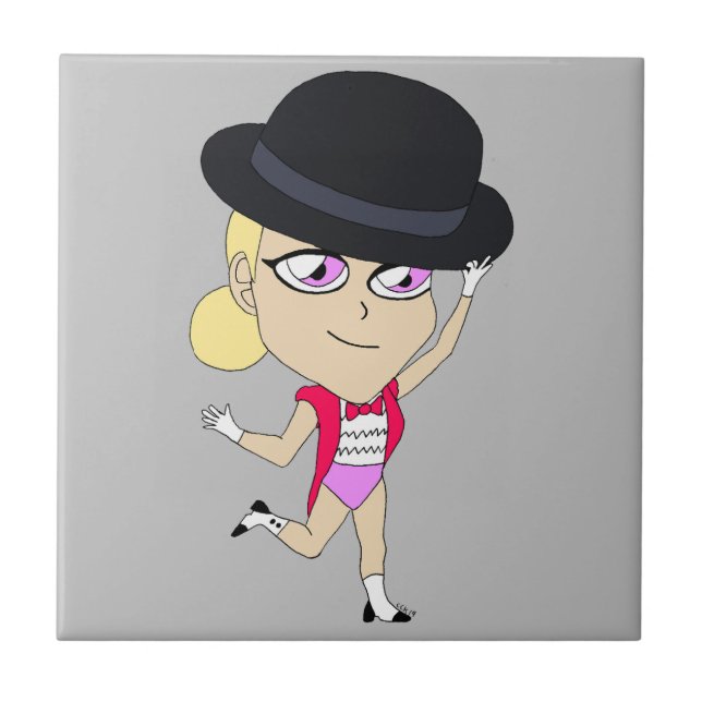 Chibi-Keramik Fliese (Vorderseite)