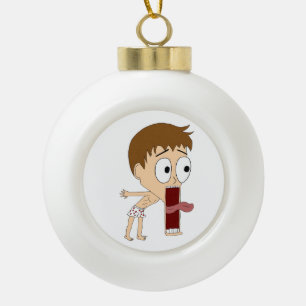 Chibi Keramik Kugel-Ornament