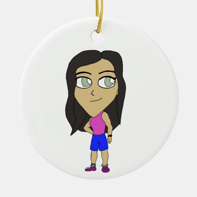 Chibi Keramik Ornament (Vorne)