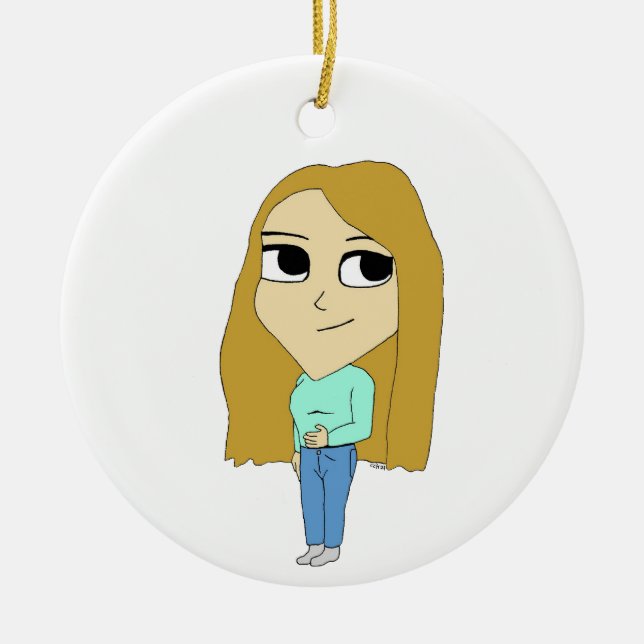 Chibi Keramik Ornament (Vorne)