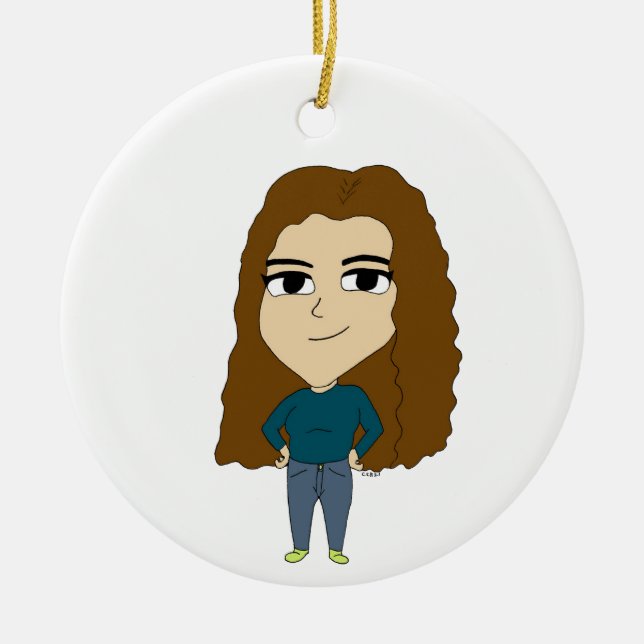 Chibi Keramik Ornament (Vorne)