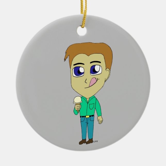 Chibi Keramik Ornament (Vorne)