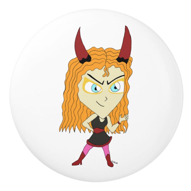 Chibi Keramikknauf (Vorderseite)