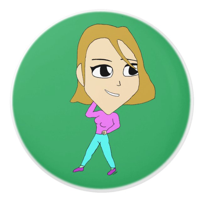 Chibi Keramikknauf (Vorderseite)