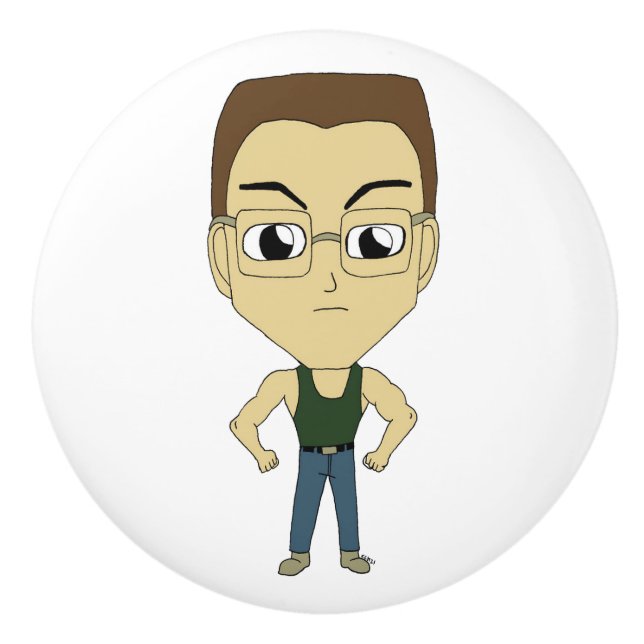Chibi Keramikknauf (Vorderseite)