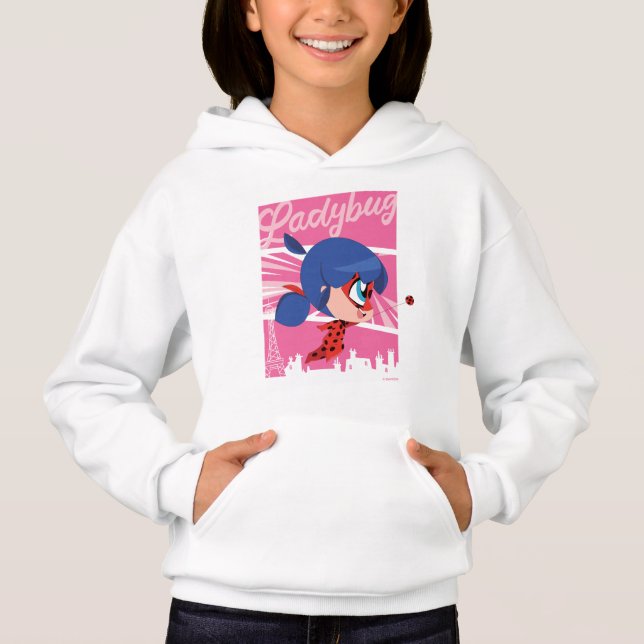 Chibi Ladybug in Paris Hoodie (Vorderseite)