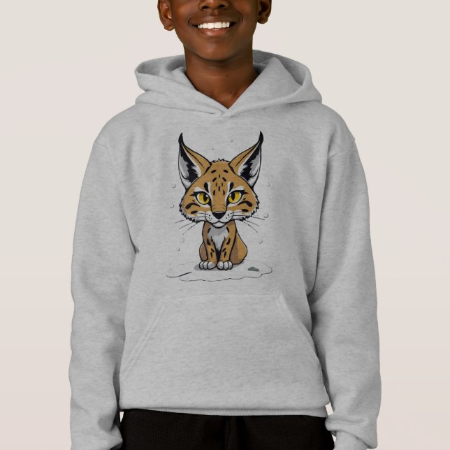Chibi-Luchs im Schnee Hoodie (Vorderseite)