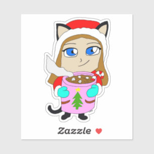 Chibi-Mädchen Aufkleber