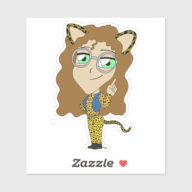 Chibi-Mädchen Aufkleber (Blatt)