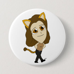Chibi-Mädchen Button