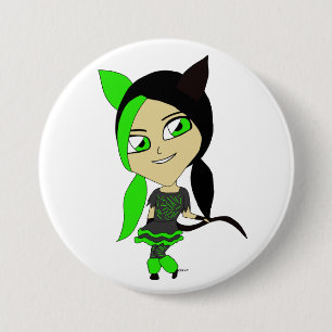 Chibi-Mädchen Button