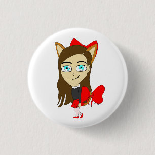 Chibi-Mädchen Button