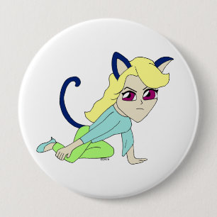 Chibi-Mädchen Button