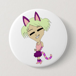 Chibi-Mädchen Button