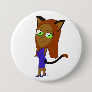 Chibi-Mädchen Button