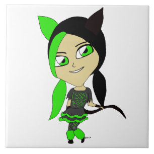 Chibi-Mädchen Fliese