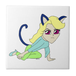 Chibi-Mädchen Fliese