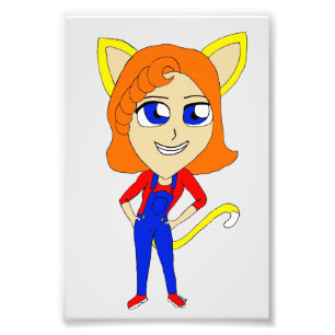 Chibi-Mädchen Fotodruck