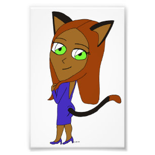 Chibi-Mädchen Fotodruck