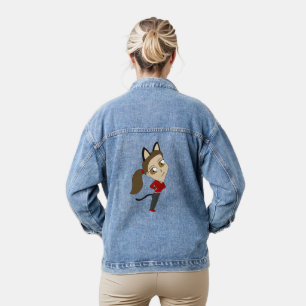 Chibi-Mädchen Jeansjacke