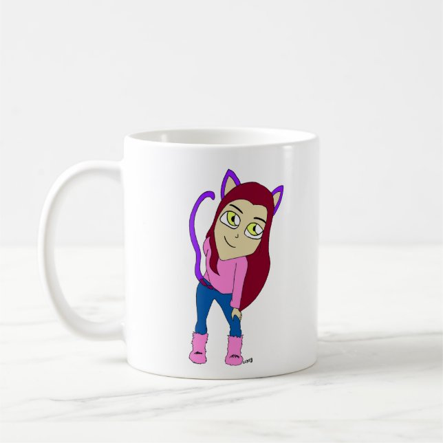 Chibi-Mädchen Kaffeetasse (Links)