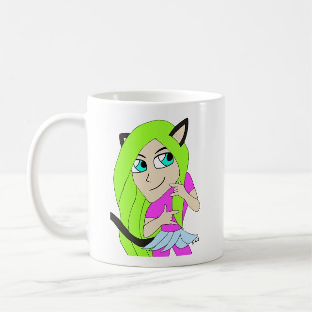 Chibi-Mädchen Kaffeetasse (Links)