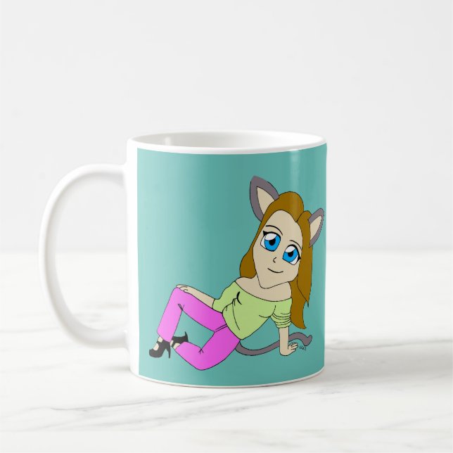 Chibi-Mädchen Kaffeetasse (Links)