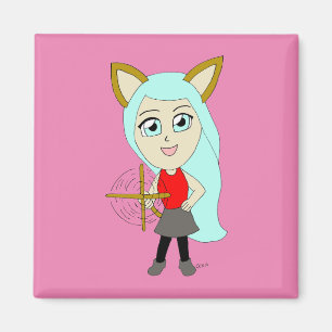 Chibi-Mädchen Magnet