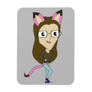 Chibi-Mädchen Magnet