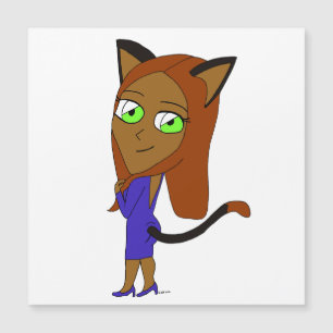Chibi-Mädchen Magnetkarte