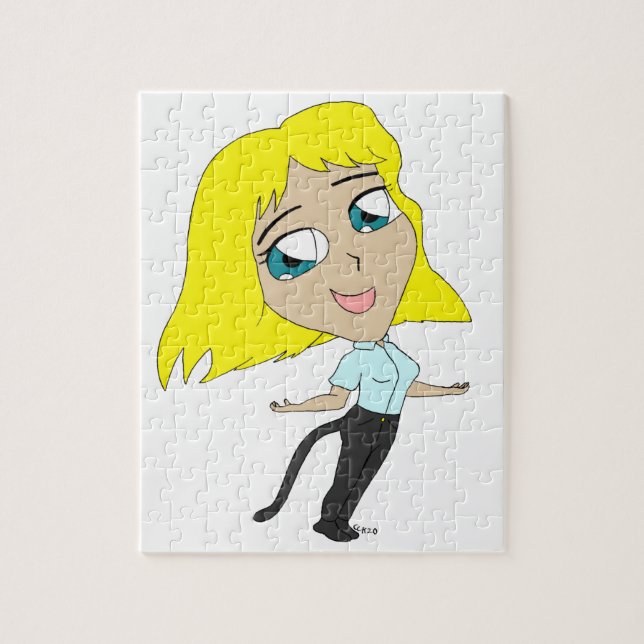 Chibi-Mädchen mit einem Schwanz  (Vertikal)