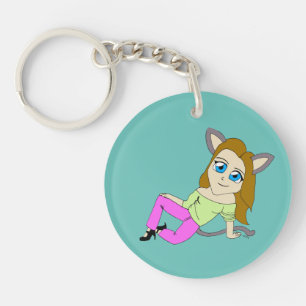 Chibi-Mädchen Schlüsselanhänger