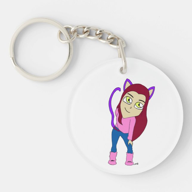 Chibi-Mädchen Schlüsselanhänger (Vorderseite)