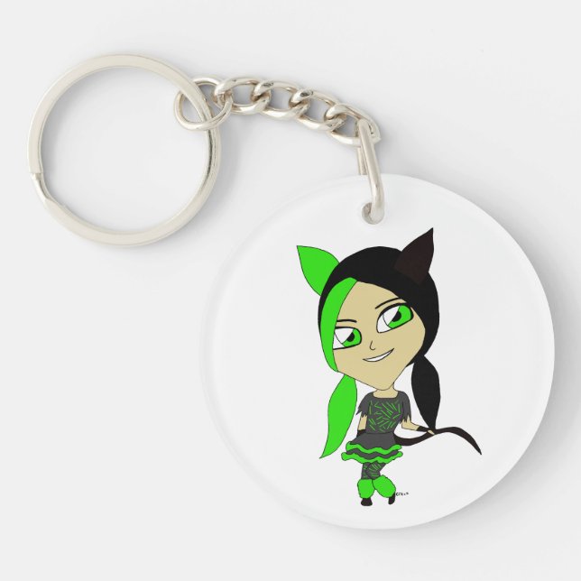 Chibi-Mädchen Schlüsselanhänger (Vorderseite)