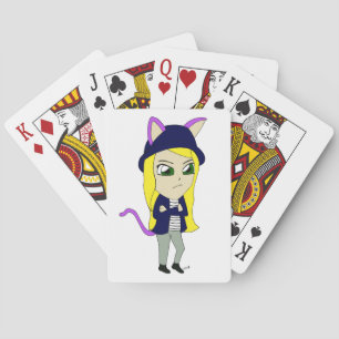 Chibi-Mädchen Spielkarten
