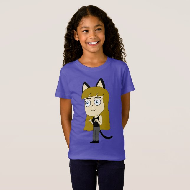 Chibi-Mädchen T-Shirt (Vorne ganz)