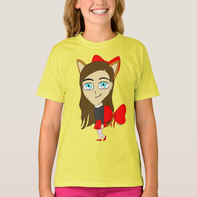 Chibi-Mädchen T-Shirt (Vorderseite)