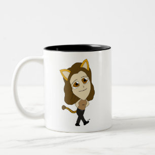 Chibi-Mädchen Zweifarbige Tasse
