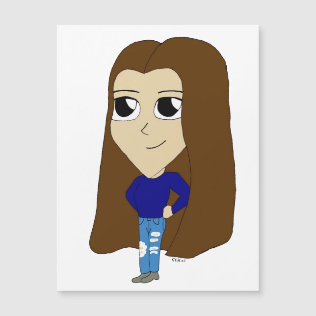 Chibi-Magnet Magnetkarte (Vorderseite)