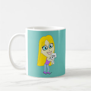 Chibi mit einem Jungtier Kaffeetasse