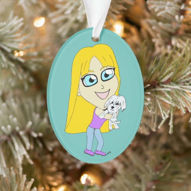 Chibi mit einem Jungtier Ornament (Baum)