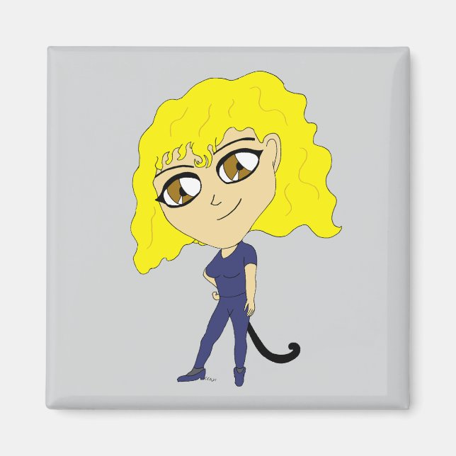 Chibi mit einer Katze wie Schwanz Magnet (Vorne)