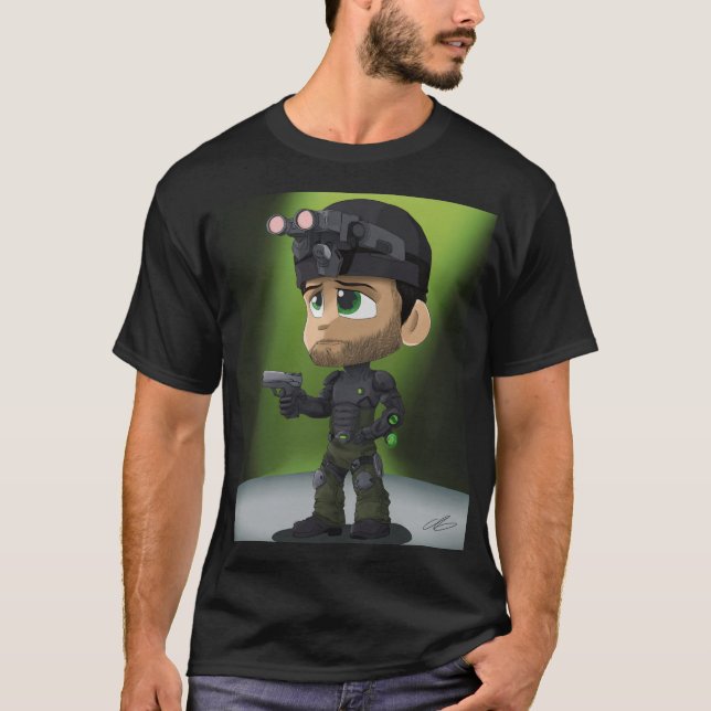 Chibi Night‑Ops Stealth Operative  T-Shirt (Vorderseite)
